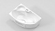 BellSan Акриловая ванна Индиго 168x110 R с гидромассажем с ручками – фотография-6